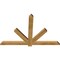 Ekena Millwork Kennewick Rough Sawn Timber Gable Bracket, Western Red Cedar, 60"W x 40"H x 2"D x 4"F, 16/12 Pitch GBW060X40X0204KEN00RWR - alternate 3